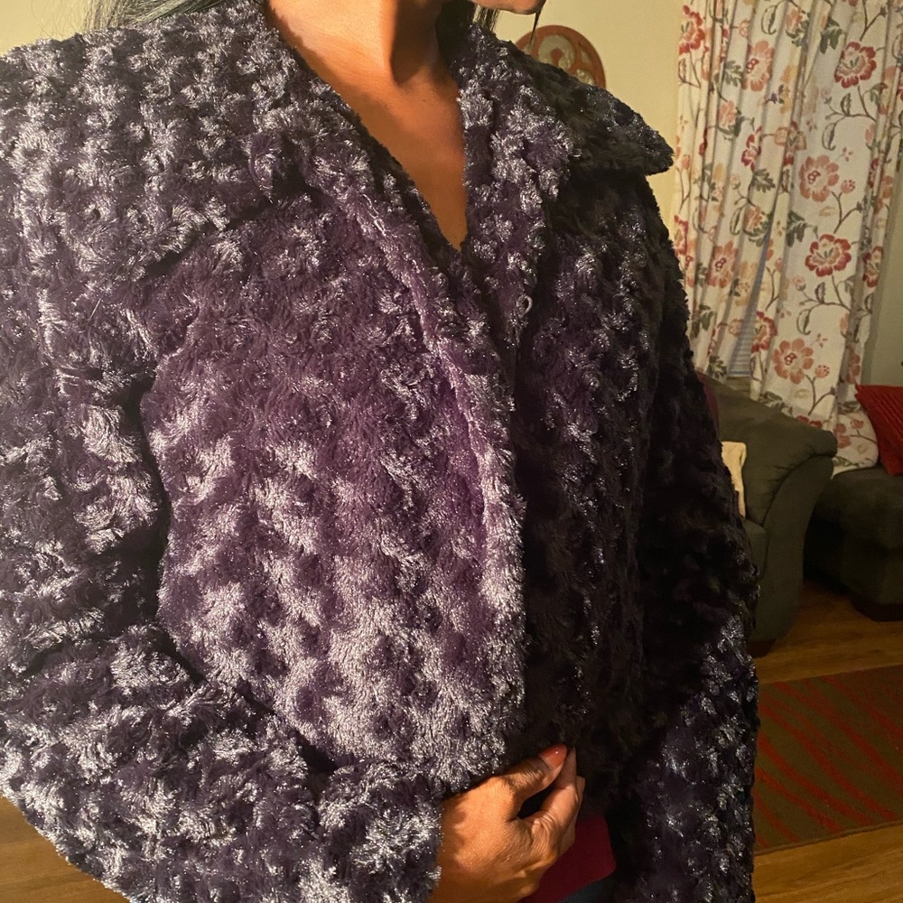 Black Faux Fur Stylish Jacket